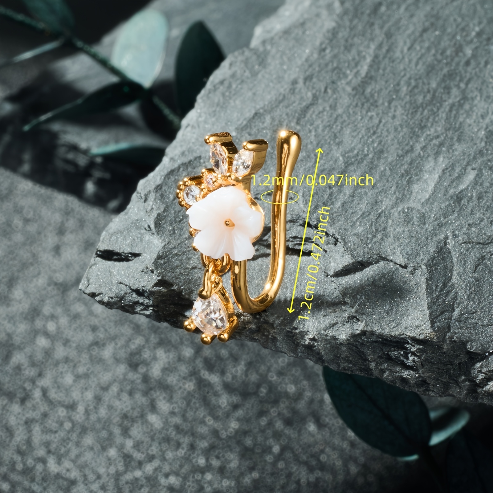 Elegant Fake Nose Ring & Clip, Unique Style for Women